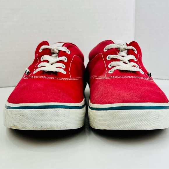 ***SOLD***Vans Old Skool Red Canvas Check Side Wall Lace Up Low Top Unisex Big B - Picture 7 of 15
